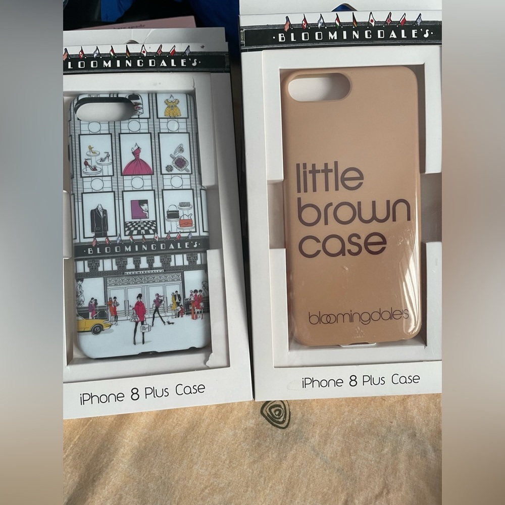 Bloomingdales hardshell iphone 8 plus & iphone X case in box
